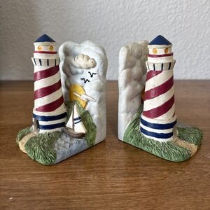 Vintage Cbk Ltd Lighthouse Bookend 1995